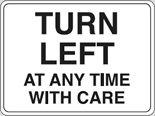 turn-left-with-care-sign